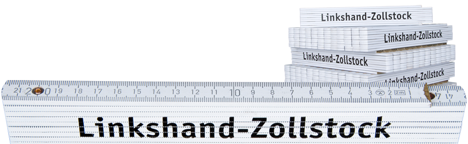 Linkshänder-Zollstock